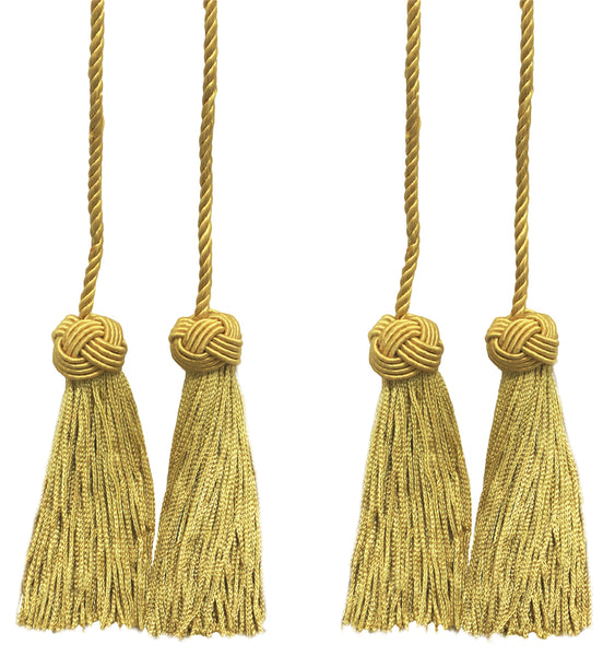 DÉCOPRO Turkish Head Double Tassel Curtain and Drapery Tieback / Holdback, 3 3/4