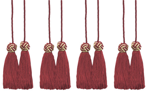 DÉCOPRO Turkish Head Double Tassel Curtain and Drapery Tieback / Holdback, 3 3/4