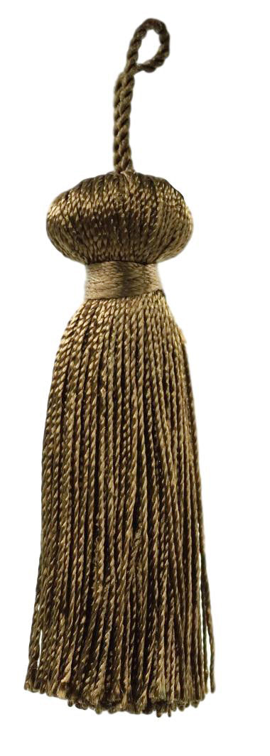 DÉCOPRO 3" (7.5cm) Small Bell Tassel, 1" (2.5cm) Loop | Craft Tassel # BT3, Set of 12 - DecoPro