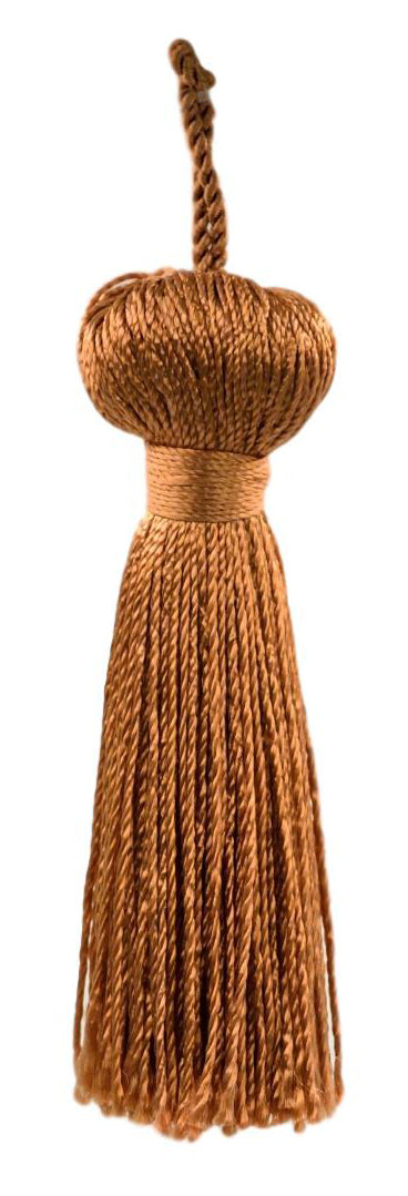 DÉCOPRO 3" (7.5cm) Small Bell Tassel, 1" (2.5cm) Loop | Craft Tassel # BT3, Set of 12 - DecoPro