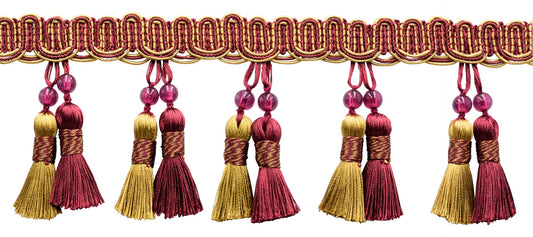 #Color_Burgundy Gold Red Multicolor (Color# 1253)