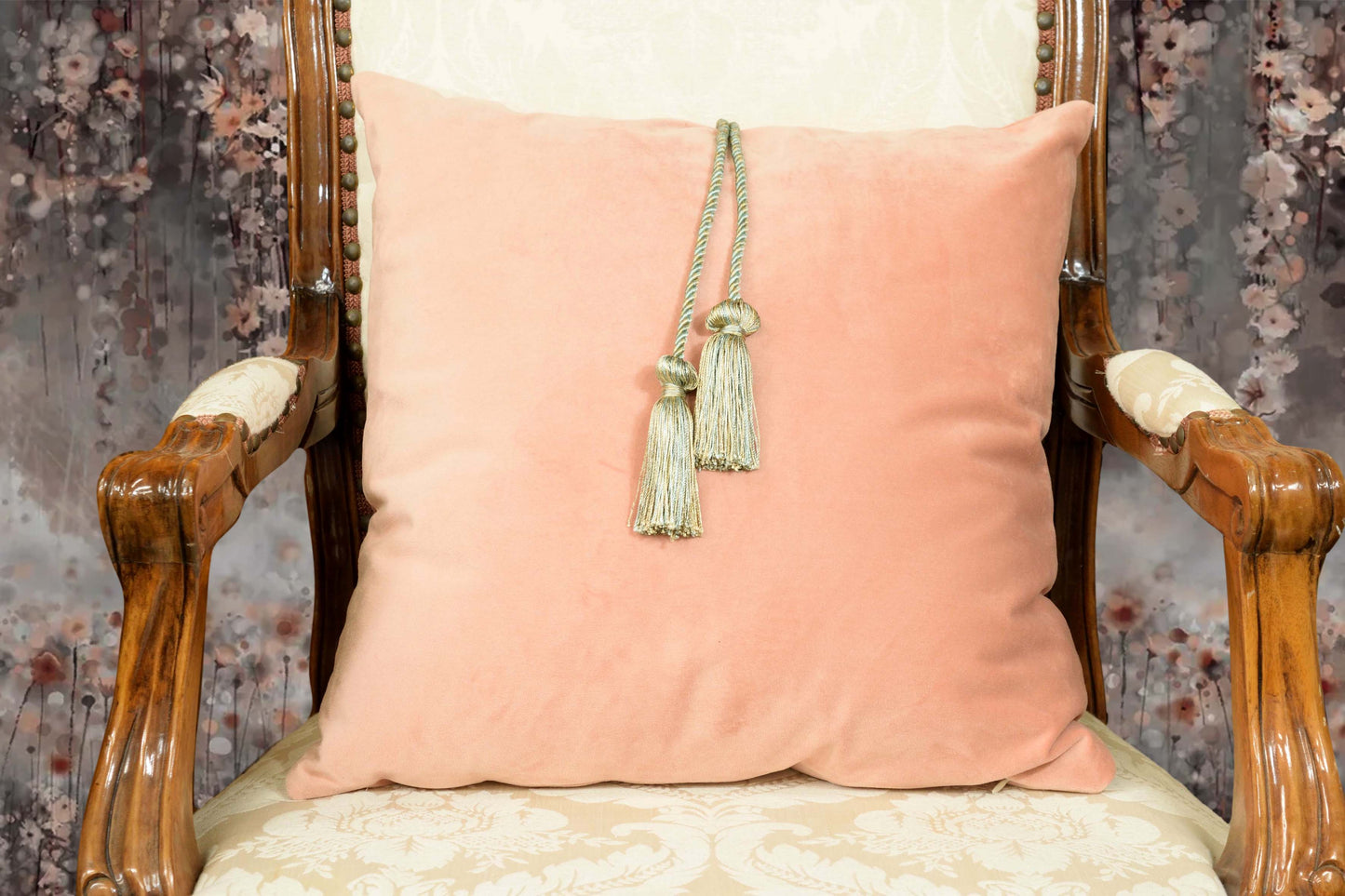 DÉCOPRO Decorative Double Tassel Curtain and Drapery Tieback / Holdback, 3" (7.5cm), 27" (68.5cm) # CCT, Shell Ivory #PR01 (White Ivory, White Gold, Light Beige) | Sold Individually - DecoPro