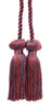 DÉCOPRO Decorative Double Tassel Curtain and Drapery Tieback / Holdback, 3