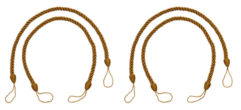 DÉCOPRO Beautifully Handcrafted Curtain and Drapery Decorative Rope Tieback, Spread 26