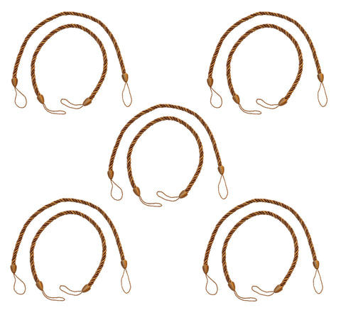 DÉCOPRO Beautifully Handcrafted Curtain and Drapery Decorative Rope Tieback, Spread 26