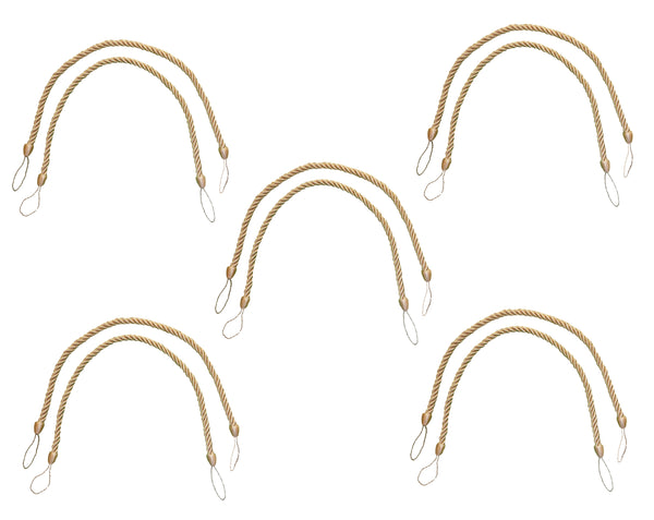 DÉCOPRO Beautifully Handcrafted Curtain and Drapery Decorative Rope Tieback, Spread 26