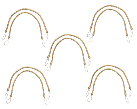 DÉCOPRO Beautifully Handcrafted Curtain and Drapery Decorative Rope Tieback, Spread 26
