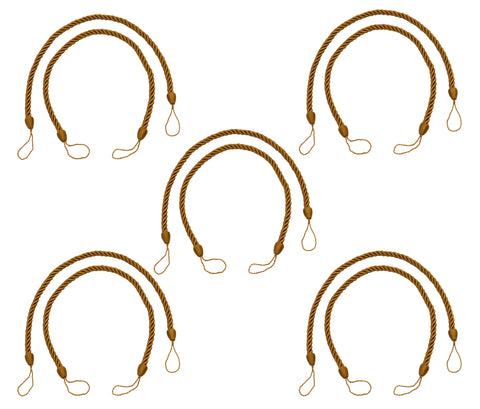 DÉCOPRO Beautifully Handcrafted Curtain and Drapery Decorative Rope Tieback, Spread 26