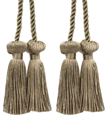 DÉCOPRO Decorative Double Tassel Curtain and Drapery Tieback / Holdback, 3