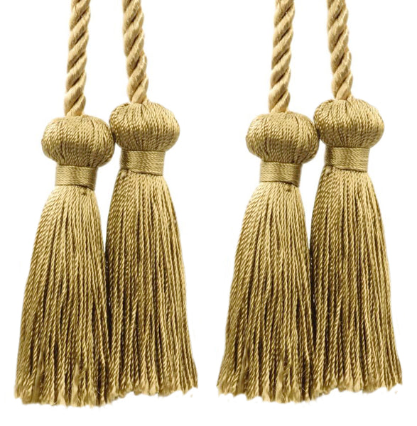 DÉCOPRO Decorative Double Tassel Curtain and Drapery Tieback / Holdback, 3