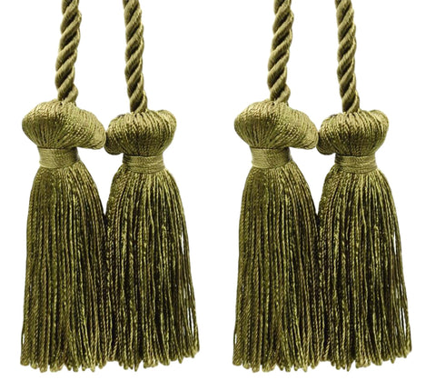 DÉCOPRO Decorative Double Tassel Curtain and Drapery Tieback / Holdback, 3