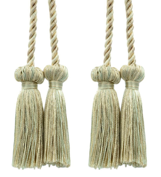 DÉCOPRO Decorative Double Tassel Curtain and Drapery Tieback / Holdback, 3