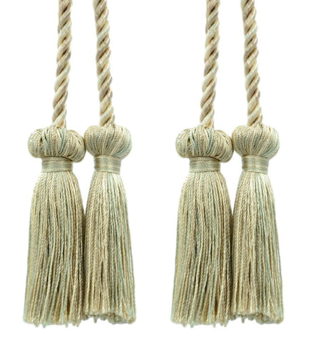 DÉCOPRO Decorative Double Tassel Curtain and Drapery Tieback / Holdback, 3