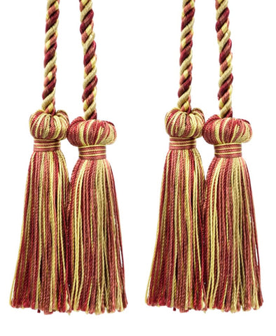 DÉCOPRO Decorative Double Tassel Curtain and Drapery Tieback / Holdback, 3