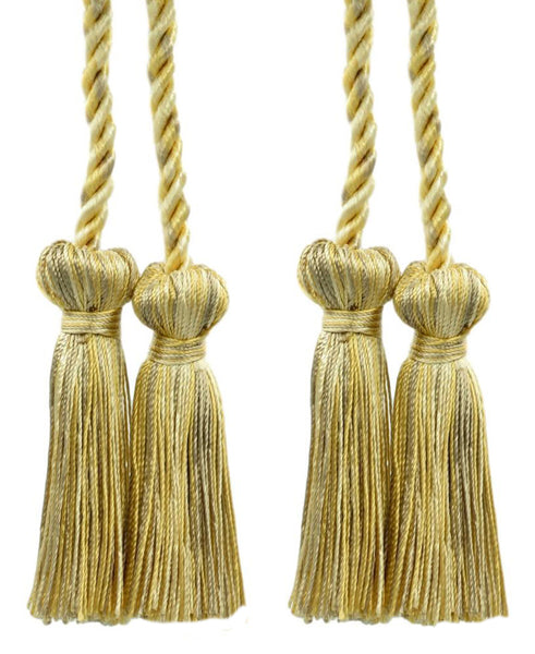 DÉCOPRO Decorative Double Tassel Curtain and Drapery Tieback / Holdback, 3