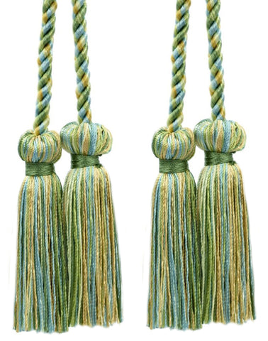 DÉCOPRO Decorative Double Tassel Curtain and Drapery Tieback / Holdback, 3