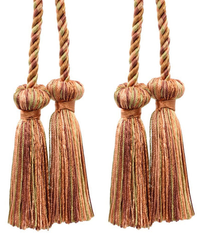 DÉCOPRO Decorative Double Tassel Curtain and Drapery Tieback / Holdback, 3