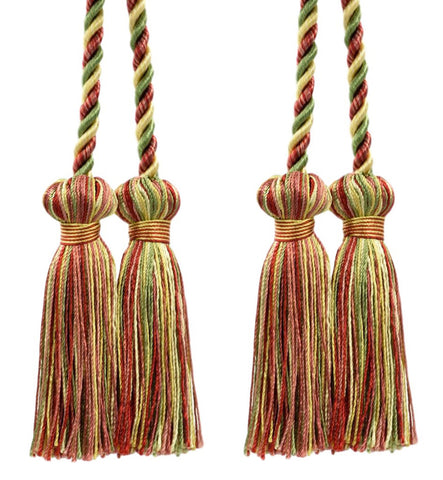 DÉCOPRO Decorative Double Tassel Curtain and Drapery Tieback / Holdback, 3