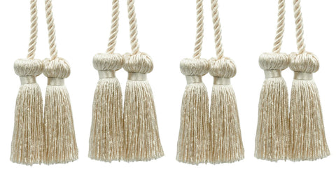 DÉCOPRO Decorative Double Tassel Curtain and Drapery Tieback / Holdback, 3