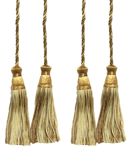 DÉCOPRO Decorative Chainette Double Tassel Curtain and Drapery Tieback / Holdback, 4