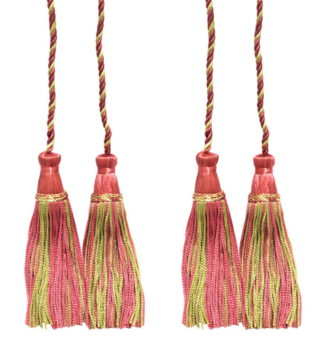 DÉCOPRO Decorative Chainette Double Tassel Curtain and Drapery Tieback / Holdback, 4