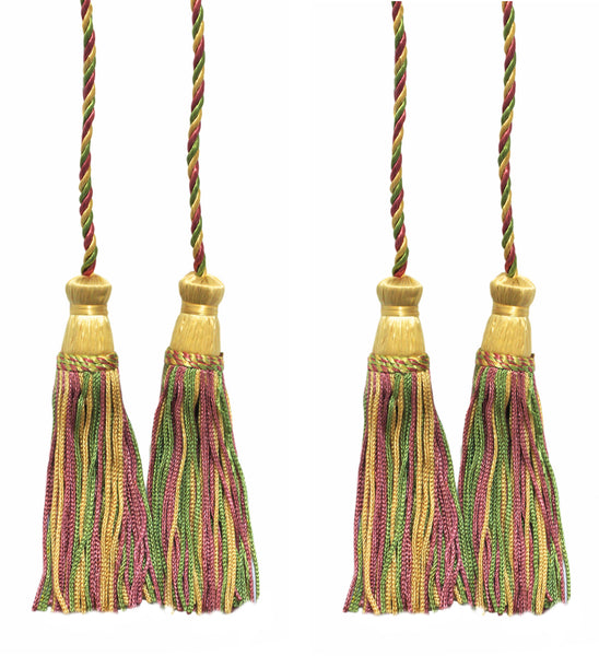 DÉCOPRO Decorative Chainette Double Tassel Curtain and Drapery Tieback / Holdback, 4