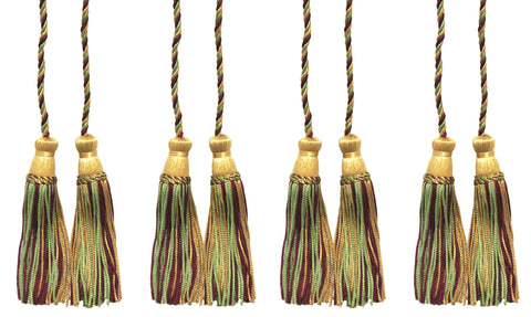 DÉCOPRO Decorative Chainette Double Tassel Curtain and Drapery Tieback / Holdback, 4