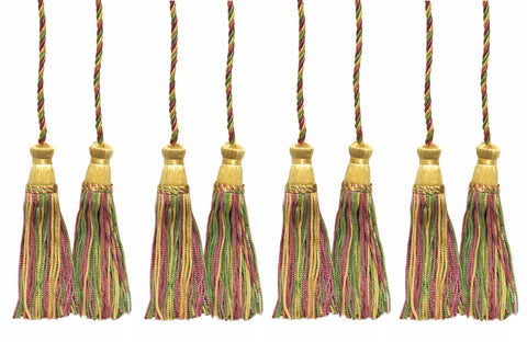 DÉCOPRO Decorative Chainette Double Tassel Curtain and Drapery Tieback / Holdback, 4