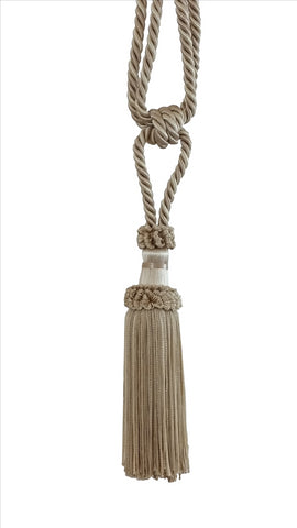 DÉCOPRO Elegant Chainette Curtain & Drapery Tassel Tieback - Compact Design, Tassel Length 5 3/4