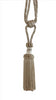 Small Traditional Chainette Curtain & Drapery Tassel Tieback, Tassel Length 5 3/4