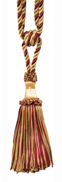 DÉCOPRO Elegant Chainette Curtain & Drapery Tassel Tieback - Compact Design, Tassel Length 5 3/4