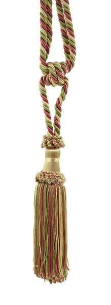 DÉCOPRO Elegant Chainette Curtain & Drapery Tassel Tieback - Compact Design, Tassel Length 5 3/4