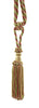 DÉCOPRO Elegant Chainette Curtain & Drapery Tassel Tieback - Compact Design, Tassel Length 5 3/4