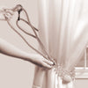DÉCOPRO Lavish Curtain and Drapery Tieback with large Beaded Ball and Translucent Beads Tieback, Spread 40