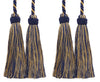 DÉCOPRO Imperial Collection Double Tassel Curtain and Drapery Tieback / Holdback, 4