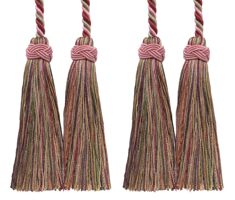 DÉCOPRO Imperial Collection Double Tassel Curtain and Drapery Tieback / Holdback, 4