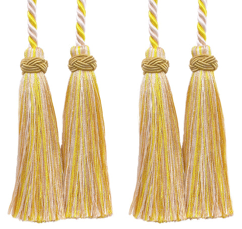 DÉCOPRO Imperial Collection Double Tassel Curtain and Drapery Tieback / Holdback, 4
