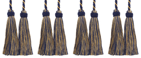 DÉCOPRO Imperial Collection Double Tassel Curtain and Drapery Tieback / Holdback, 4