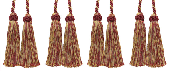DÉCOPRO Imperial Collection Double Tassel Curtain and Drapery Tieback / Holdback, 4