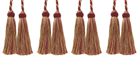 DÉCOPRO Imperial Collection Double Tassel Curtain and Drapery Tieback / Holdback, 4