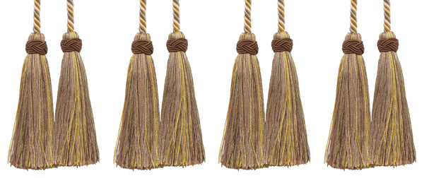 DÉCOPRO Imperial Collection Double Tassel Curtain and Drapery Tieback / Holdback, 4
