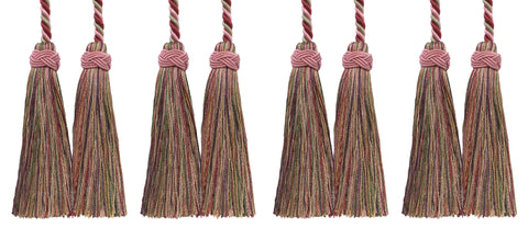 DÉCOPRO Imperial Collection Double Tassel Curtain and Drapery Tieback / Holdback, 4