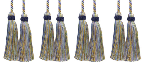 DÉCOPRO Imperial Collection Double Tassel Curtain and Drapery Tieback / Holdback, 4