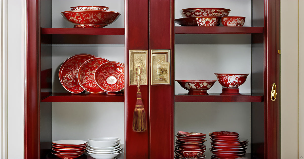 Beautiful Large 8" (20cm) Tassel (KTH8) | Set of 2, #1253 Multicolor / Carmine Red - DecoPro