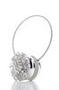 DÉCOPRO Magnetic Curtain and Drapery Tieback with Beautiful Rhinestone Flower Design Tieback, Spread 8