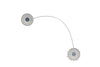DÉCOPRO Magnetic Curtain and Drapery Tieback with Beautiful Rhinestone Flower Design Tieback, Spread 8