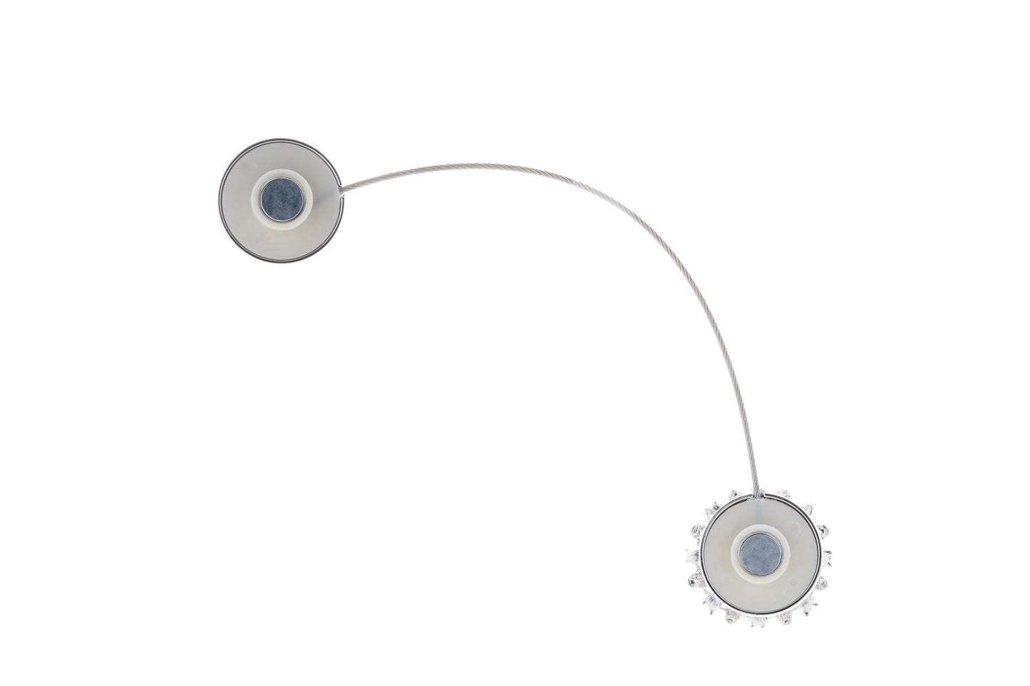 DÉCOPRO Magnetic Curtain and Drapery Tieback with Beautiful Rhinestone Blossom Design Tieback, Spread 8" (20cm), 1/16" (1.5mm) Thick # MT50352, - DecoPro