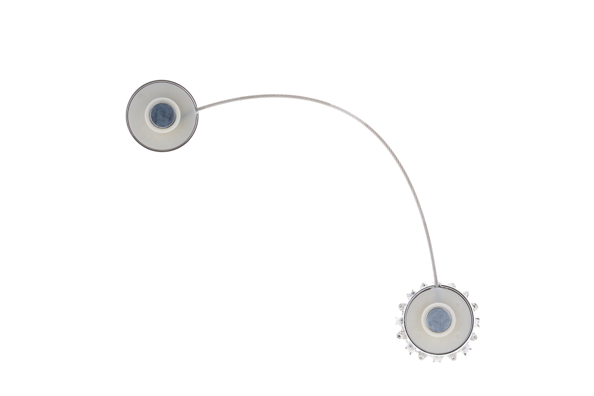 DÉCOPRO Magnetic Curtain and Drapery Tieback with Beautiful Rhinestone Blossom Design Tieback, Spread 8" (20cm), 1/16" (1.5mm) Thick # MT50352, - DecoPro