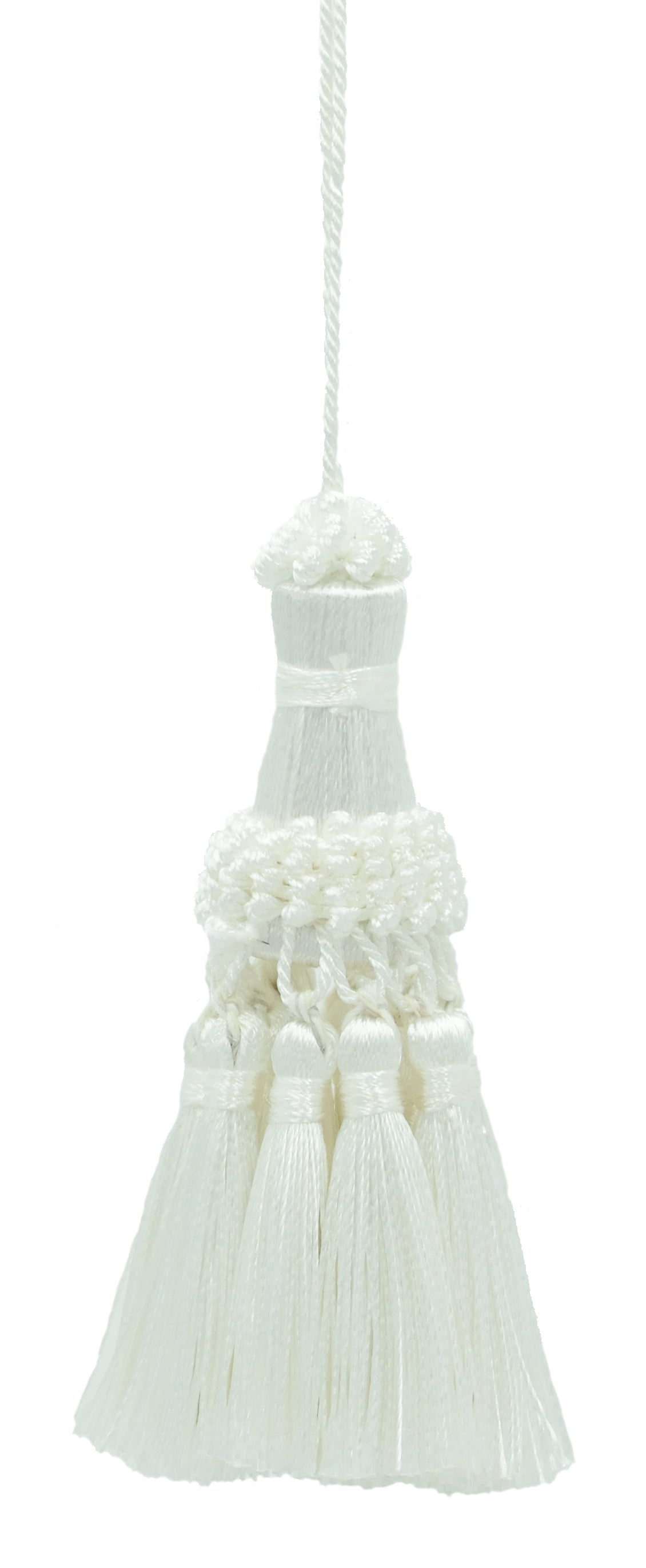 DÉCOPRO Noblesse Collection Elegant Hand Crafted 4" # NKT, Pure White #A1 (Bright White) | Set of 2 - DecoPro