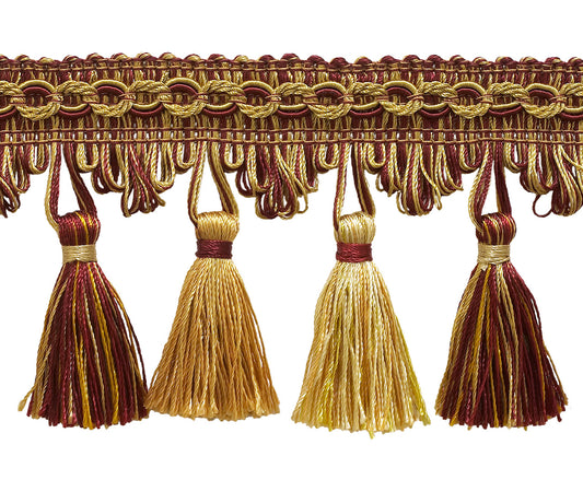 #Color_Burgundy Gold Red Multicolor (Color# 1253)